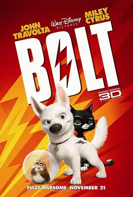 闪电狗 Bolt (2008) 1080P 中英双语 中英双字幕[4GB]